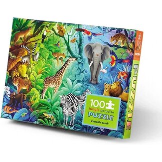 Crocodile Creek Holographic foil puzzel - 100 stuks - Jungle paradise