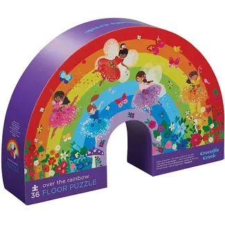 Crocodile Creek Puzzel - Shaped box - 36 stuks - Over de regenboog