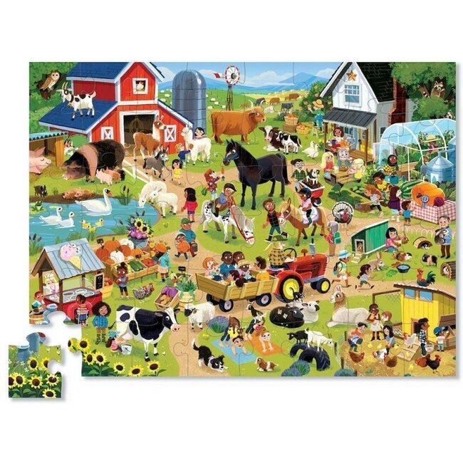 Puzzel - 48 stuks - Dag op de boerderij