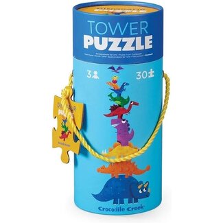 Crocodile Creek Tower puzzel - 30 stuks - Dinosaurussen