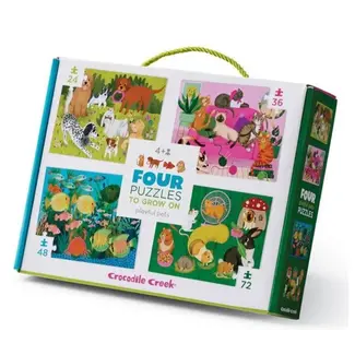 Crocodile Creek 4 puzzel set - Huisdieren