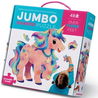 Crocodile Creek Jumbo puzzel 48 stuks - Eenhoorn