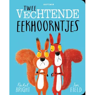 Kartonboek: Twee vechtende eekhoorntjes 3+
