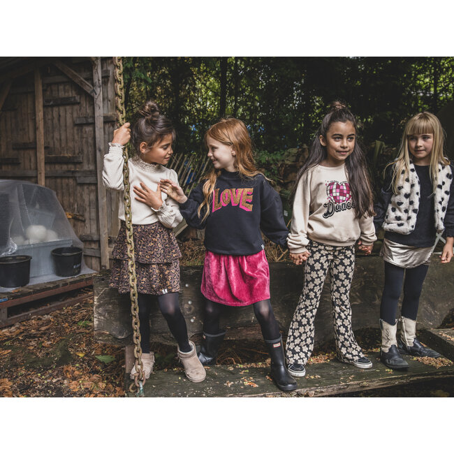 Flaire pants flowerfield black