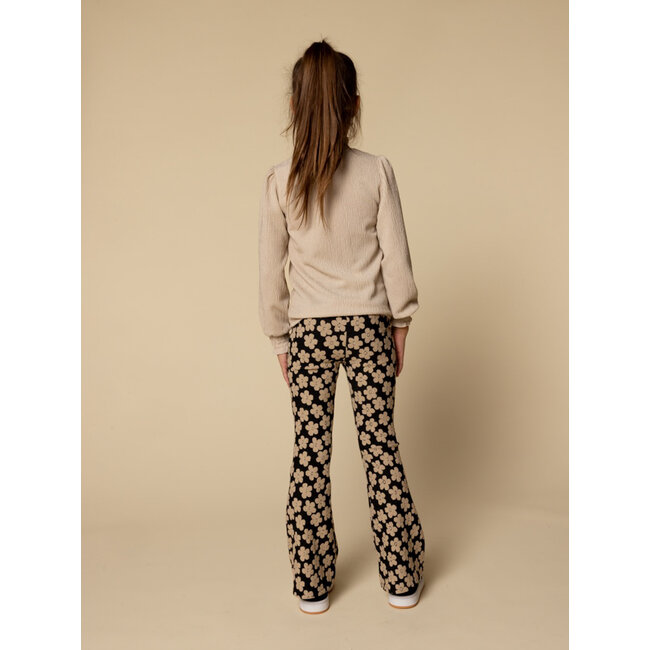 Flaire pants flowerfield black