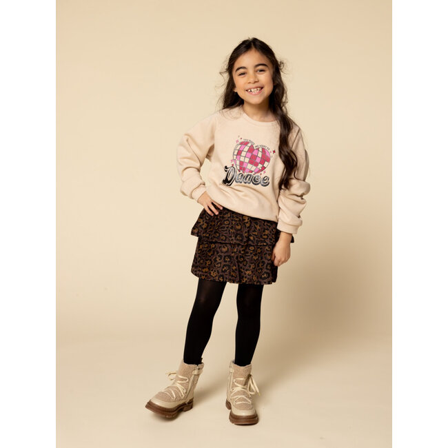 Lurex sweater champagne