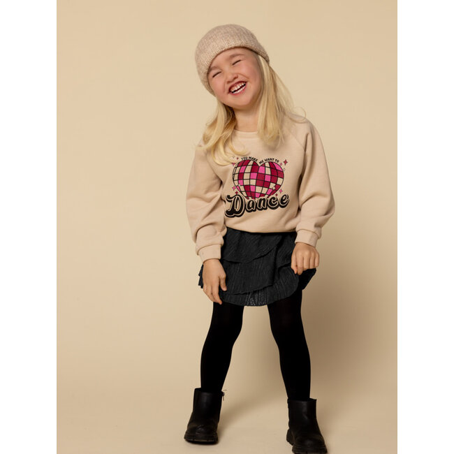 Lurex sweater champagne