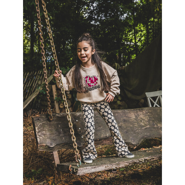 Lurex sweater champagne