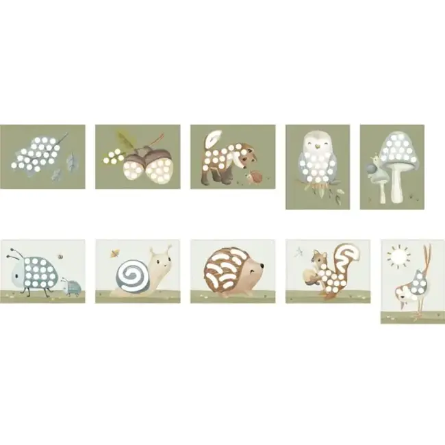 Vingerverfset Forest friends