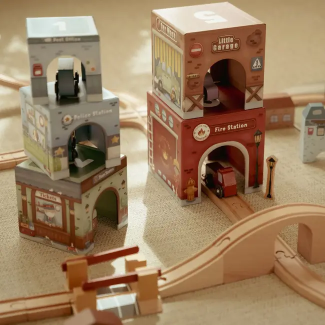 Stapelblokken met auto's