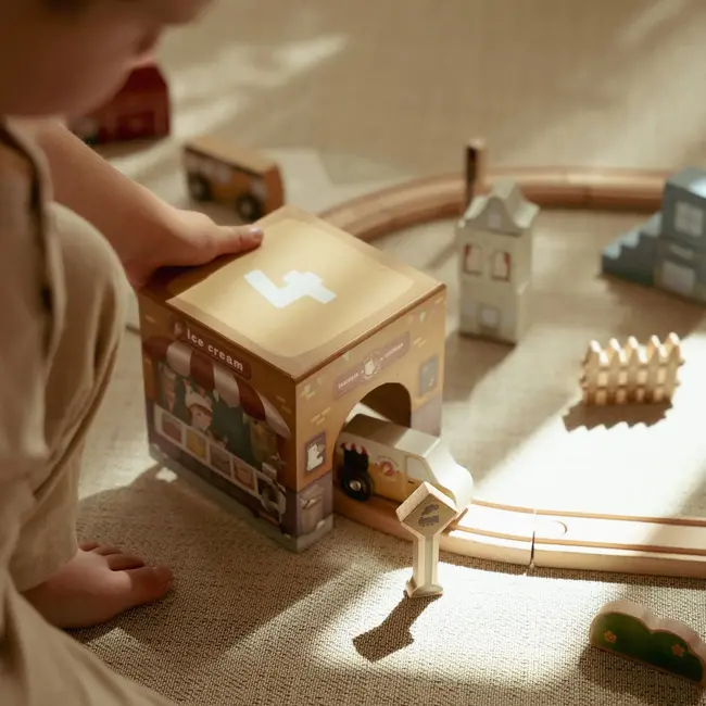 Stapelblokken met auto's