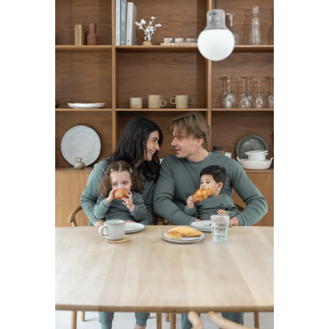 Feetje pyjama kids wafel Family Limited Edition zeegroen