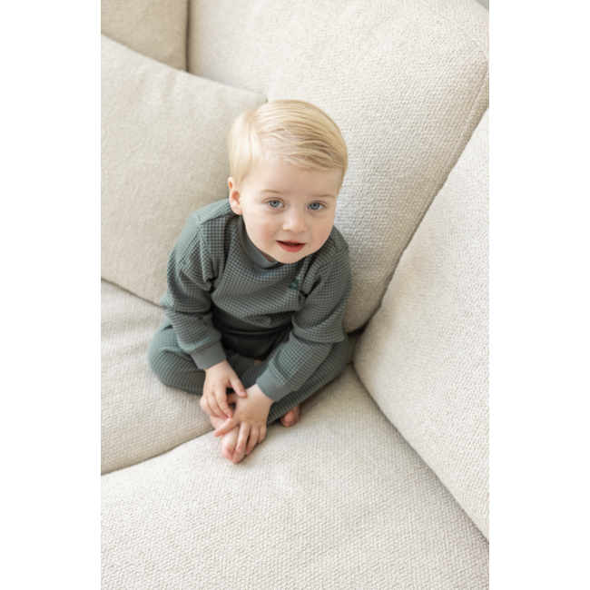 Feetje pyjama kids wafel Family Limited Edition zeegroen