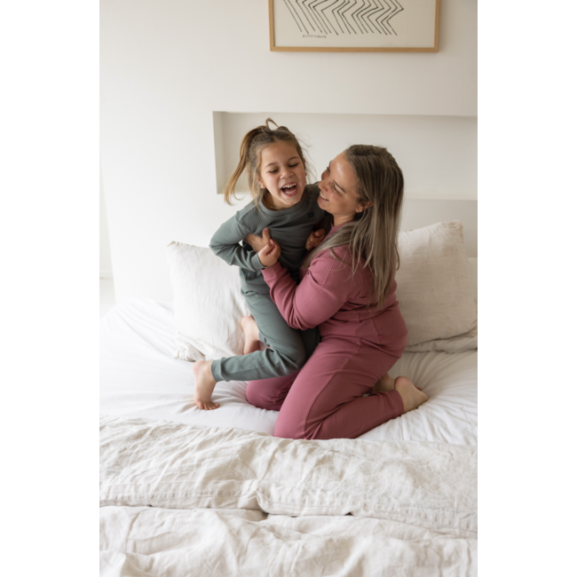 Pyjama volwassenen Family Edition berry