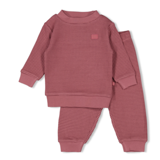Feetje Feetje pyjama kids wafel Family Limited Edition berry