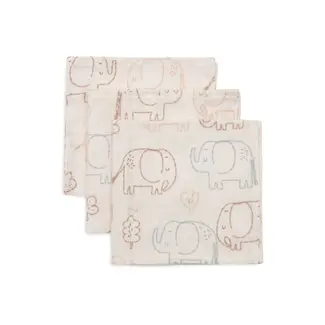 Jollein Jollein monddoekjes hydrofiel Elephant Tales (3pck)