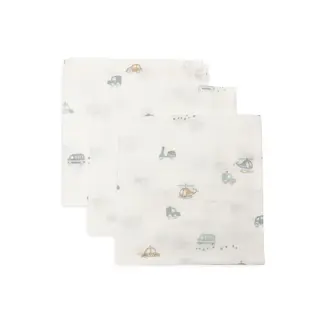 Jollein Jollein hydrofiel monddoekje 31x31cm 3pack On The Go