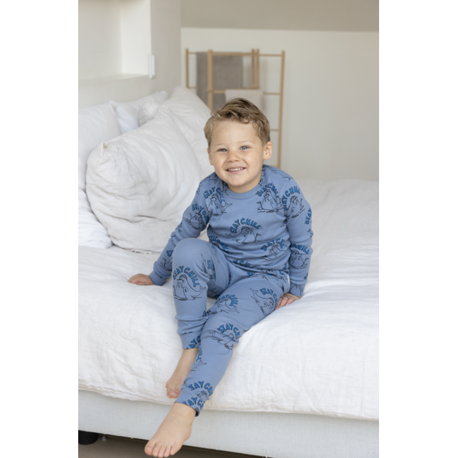 Pyjama Willy Walrus - Premium Sleepwear blauw