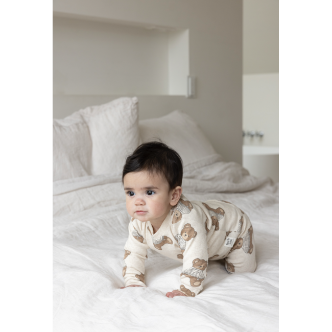 Pyjama Teddy Bear - Premium Sleepwear offwhite melange