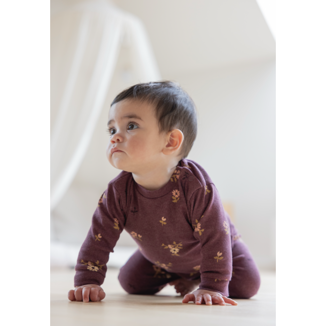 Pyjama Bonnie Bouquet - Premium Sleepwear wijn melange