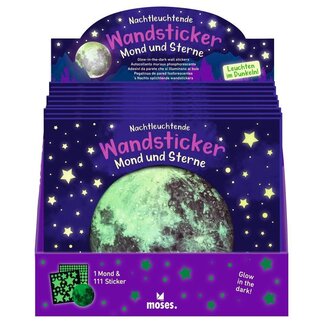 Megalight Maan en sterren glow in the dark set 111 stickers