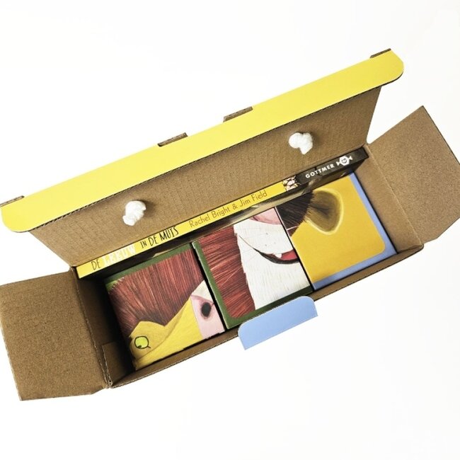 De leeuw in de muis boek en blokpuzzel