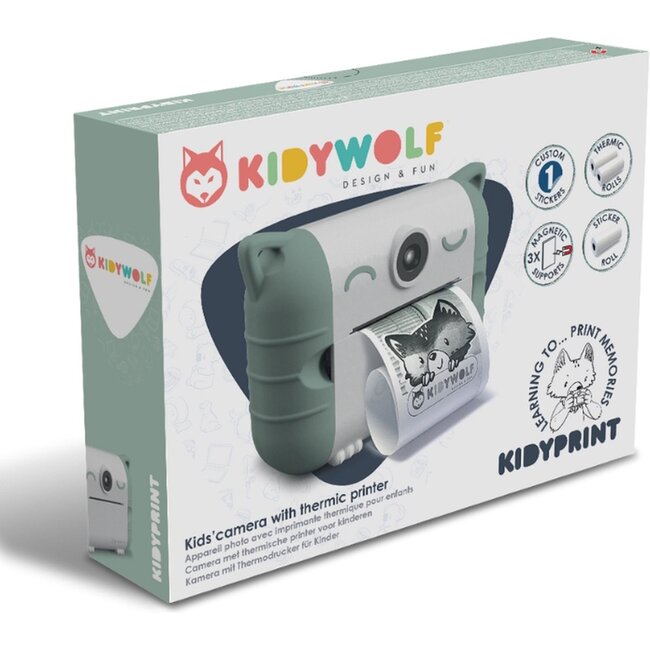 Kidywolf KidyPrint Fototoestel met thermische printer Groen