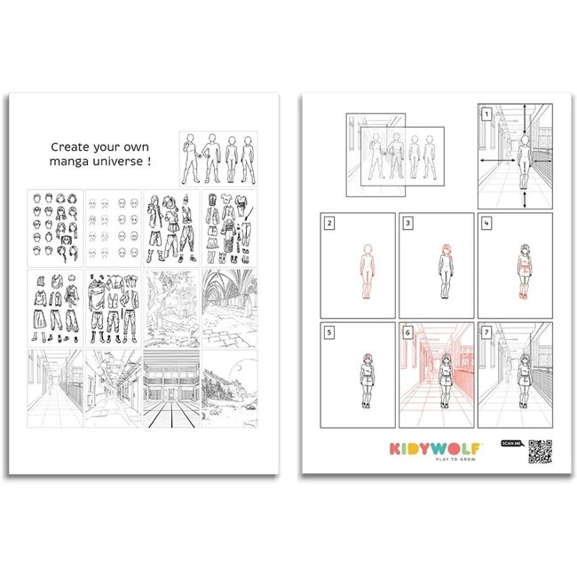 Kidywolf Kidydraw Pro Verlicht tekenbord Blauw