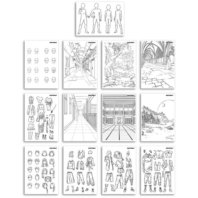 Kidywolf Kidydraw Pro Verlicht tekenbord Blauw