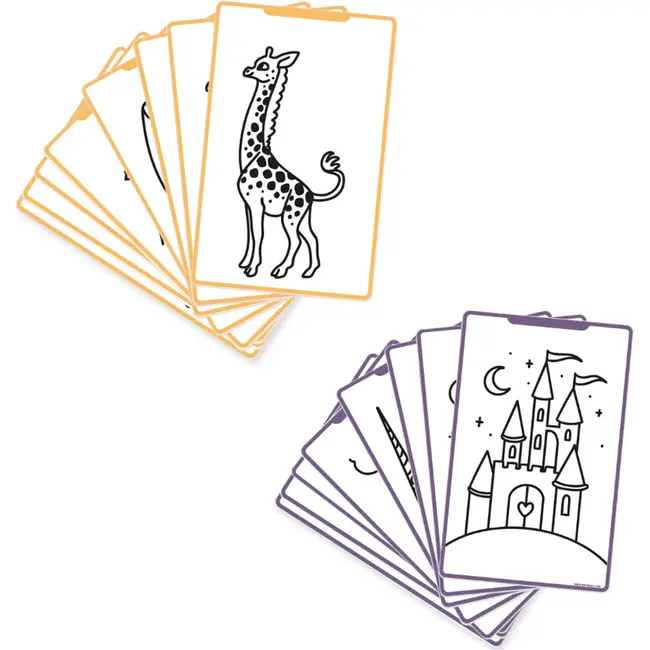 Kidywolf extra set tekenkaarten Er was eens en Dieren