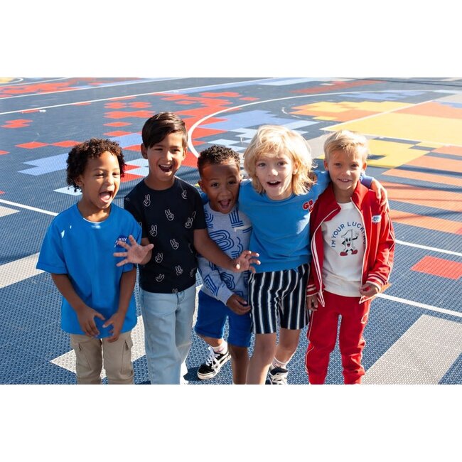 Sturdy sweater oversized - Run the Day blauw