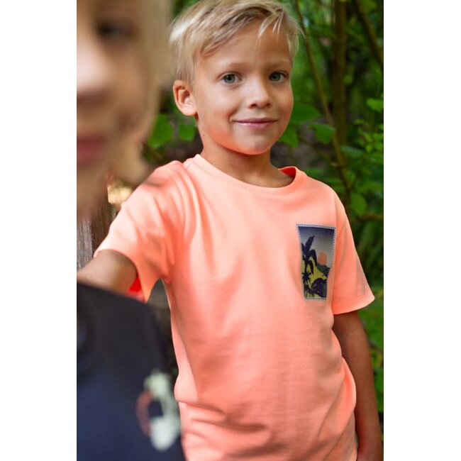 Sturdy t-shirt - Lagoon Legends neon oranje