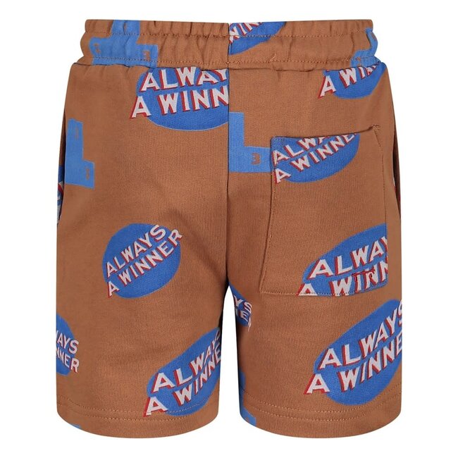 Sturdy short aop - Run the Day hazelnoot