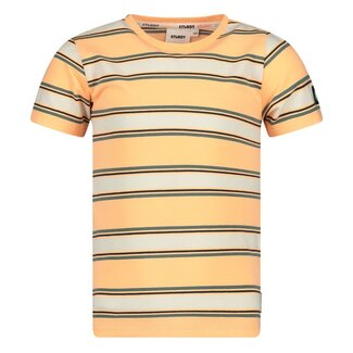 Sturdy Sturdy t-shirt streep - Lagoon Legends neon oranje