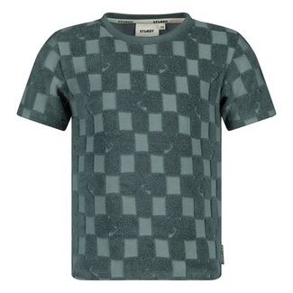 Sturdy Sturdy t-shirt ruit badstof - Lagoon Legends petrol