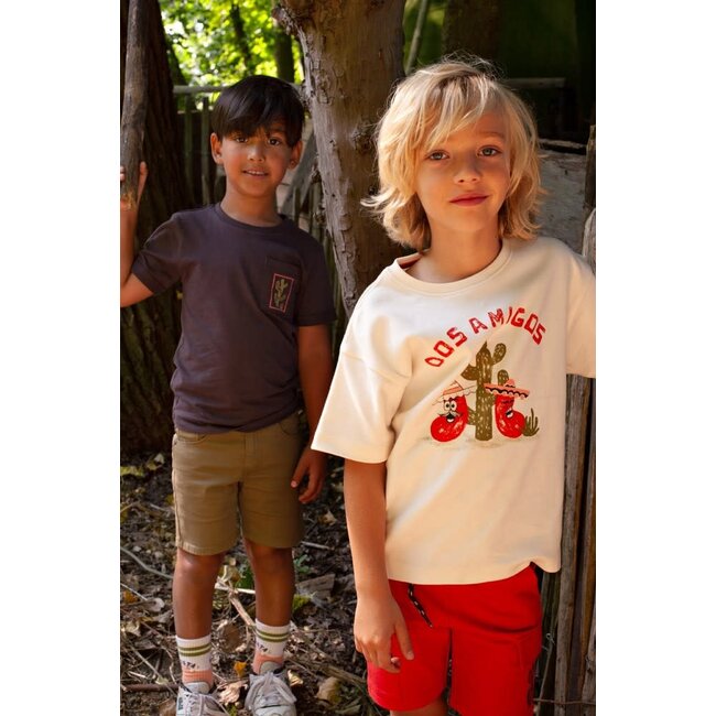 Sturdy t-shirt oversized - Desert Fiesta offwhite