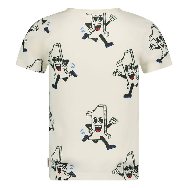Sturdy t-shirt aop - Run the Day offwhite