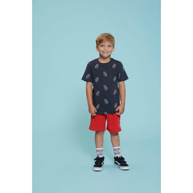 Sturdy t-shirt aop - Run the Day antraciet