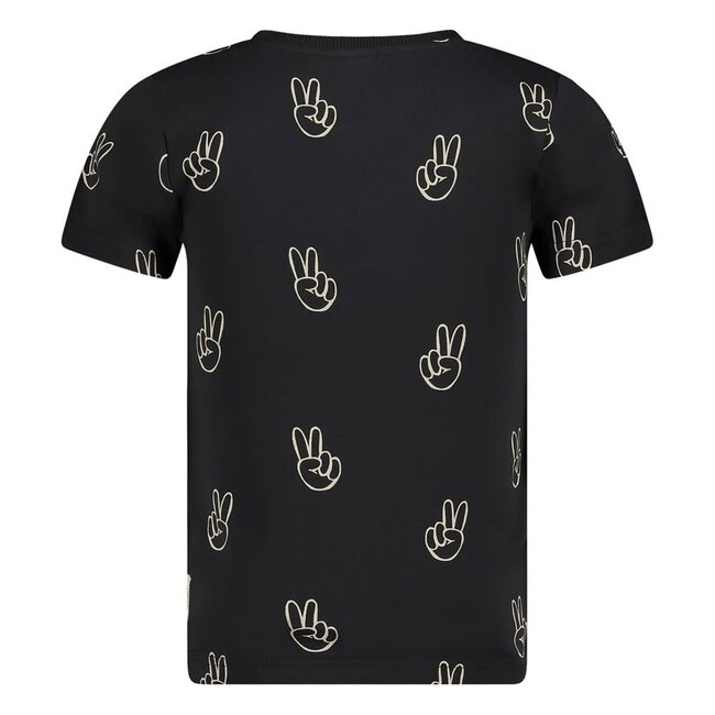 Sturdy t-shirt aop - Run the Day antraciet