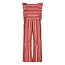 Jubel jumpsuit streep seersucker - Salsa Sunset zalm
