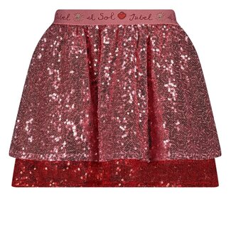 Jubel Jubel pailetten rok - Salsa Sunset roze