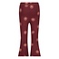 Jubel flaired broek aop - Salsa Sunset bordeaux
