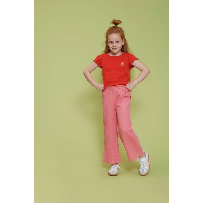 Jubel culotte mousseline - Salsa Sunset roze