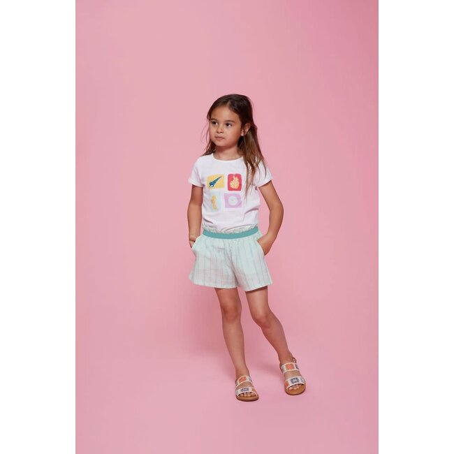 Jubel t-shirt - Lazy Lagoon wit