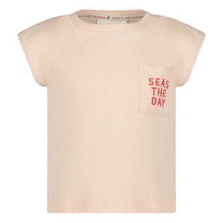 Jubel Jubel t-shirt met backprint - Lazy Lagoon l.roze