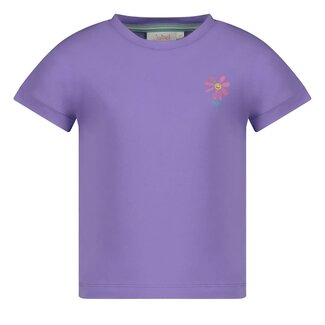Jubel Jubel t-shirt met backprint - Rolling in to Spring paars