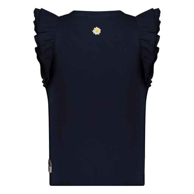 Jubel t-shirt ruches - Rolling in to Spring marine