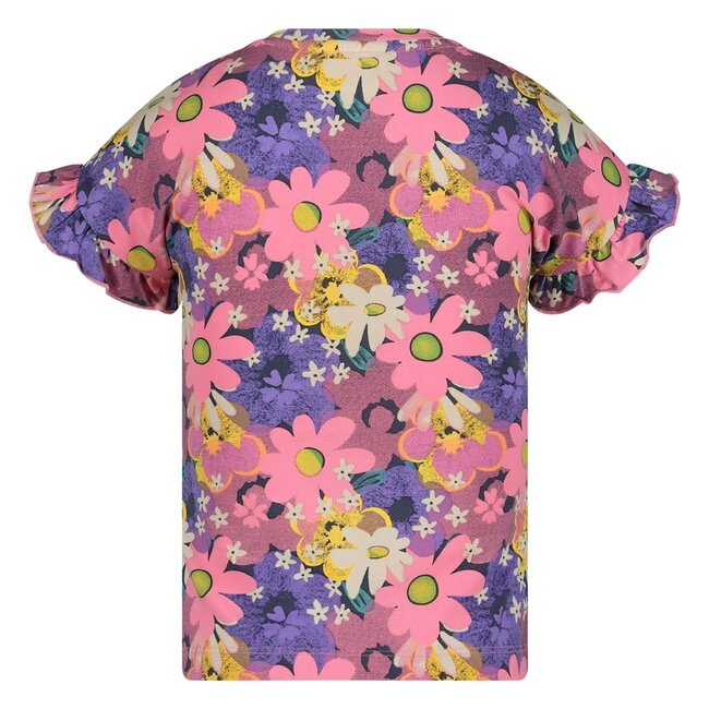 Jubel t-shirt aop - Rolling into Spring roze