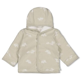 Feetje Feetje omkeerbaar jasje met capuchon ao - Elephant mint