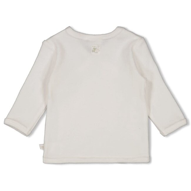 Feetje overslagshirt badstof - Elephant offwhite